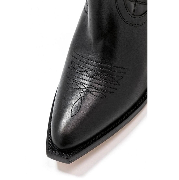 Sister X Soeur Free People Zeta Quilted Tall Leather Cowboy Boots - Picture 8 of 15